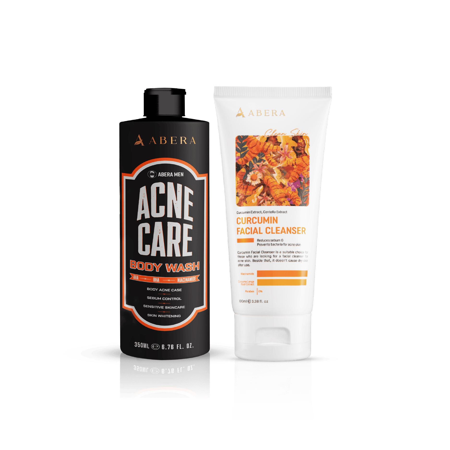 Abera Men AHA–BHA Body Wash 350ml | Deep Cleanse & Back Acne Solution for Men