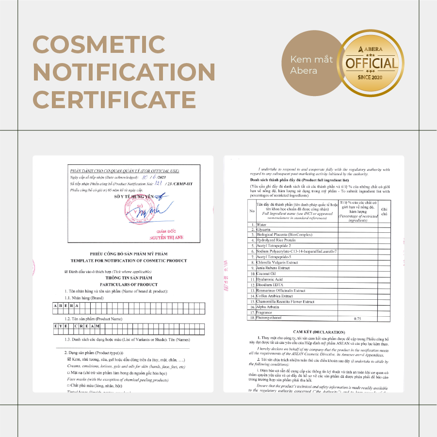 Abera Eye Cream 15ml