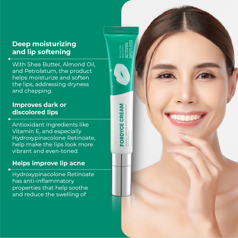 Abera Fordyce Lip Acne Cream 20ml | Gentle Care for Fordyce Spots & Lip Bumps