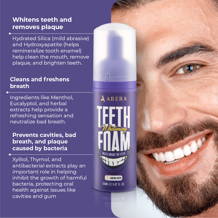 Abera Men Teeth Whitening Foam