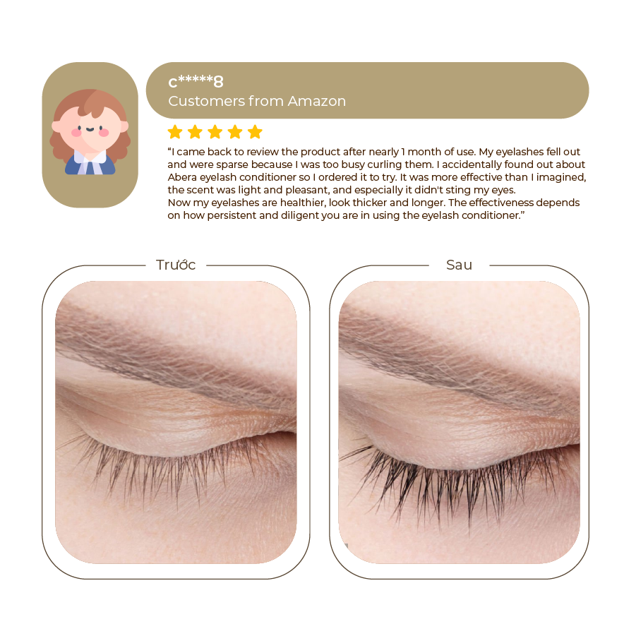 Abera eyelash growth serum 5ml
