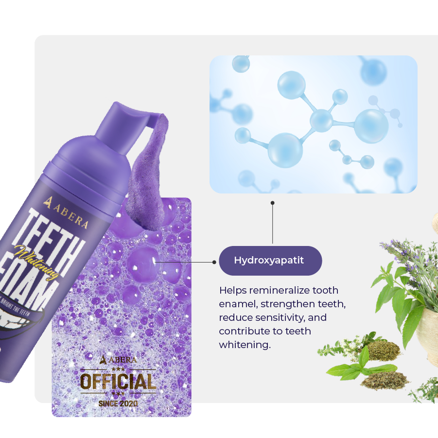 Abera Men Teeth Whitening Foam