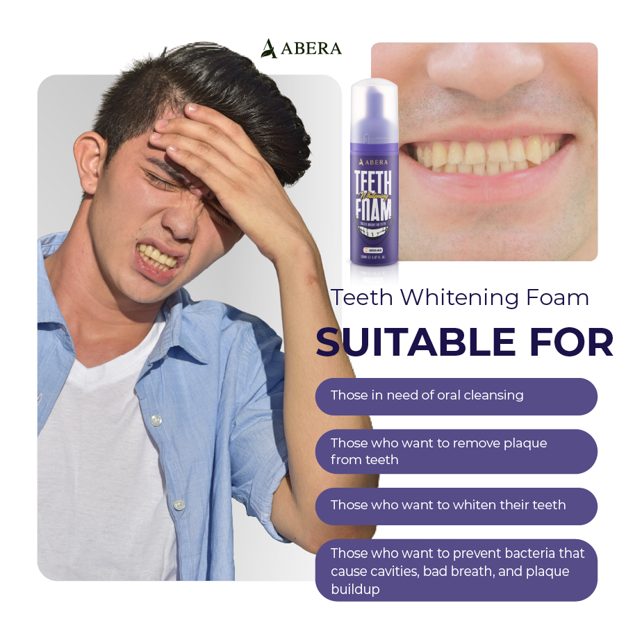 Abera Men Teeth Whitening Foam