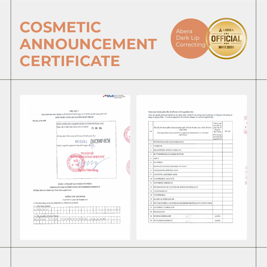 Abera Dark Lip Correcting Cream 10ml