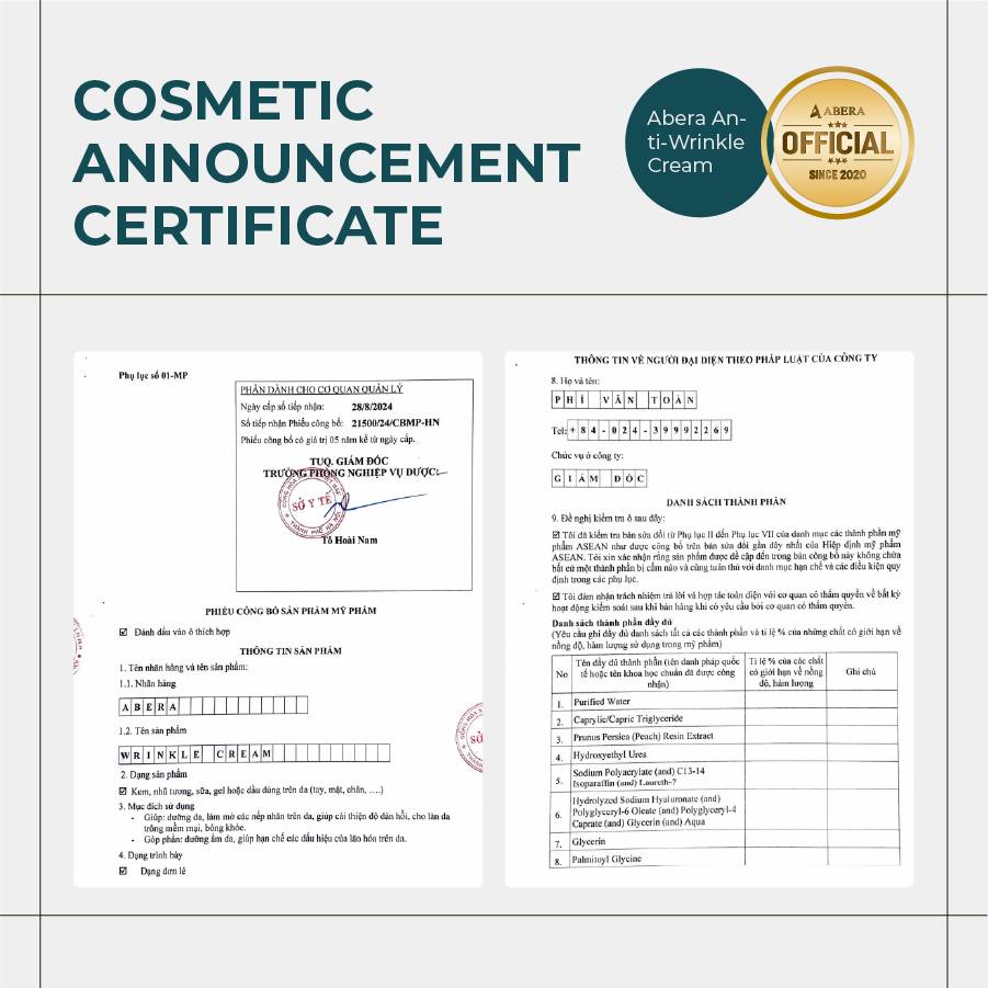 Abera Anti-Wrinkle Cream 30ml