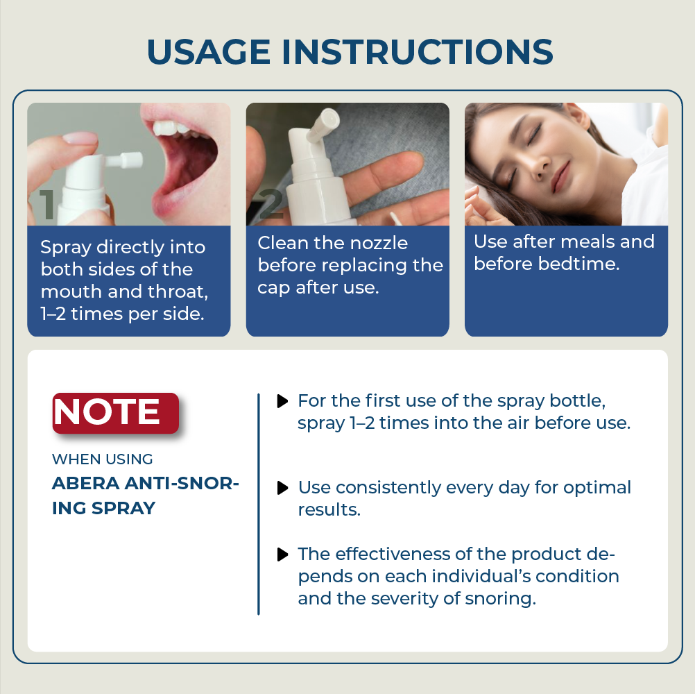 Abera Snore Care Spray 30ml