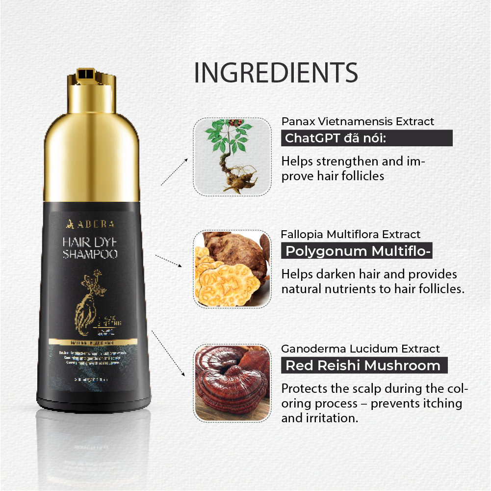 Abera Hair Darkening Shampoo 300ml