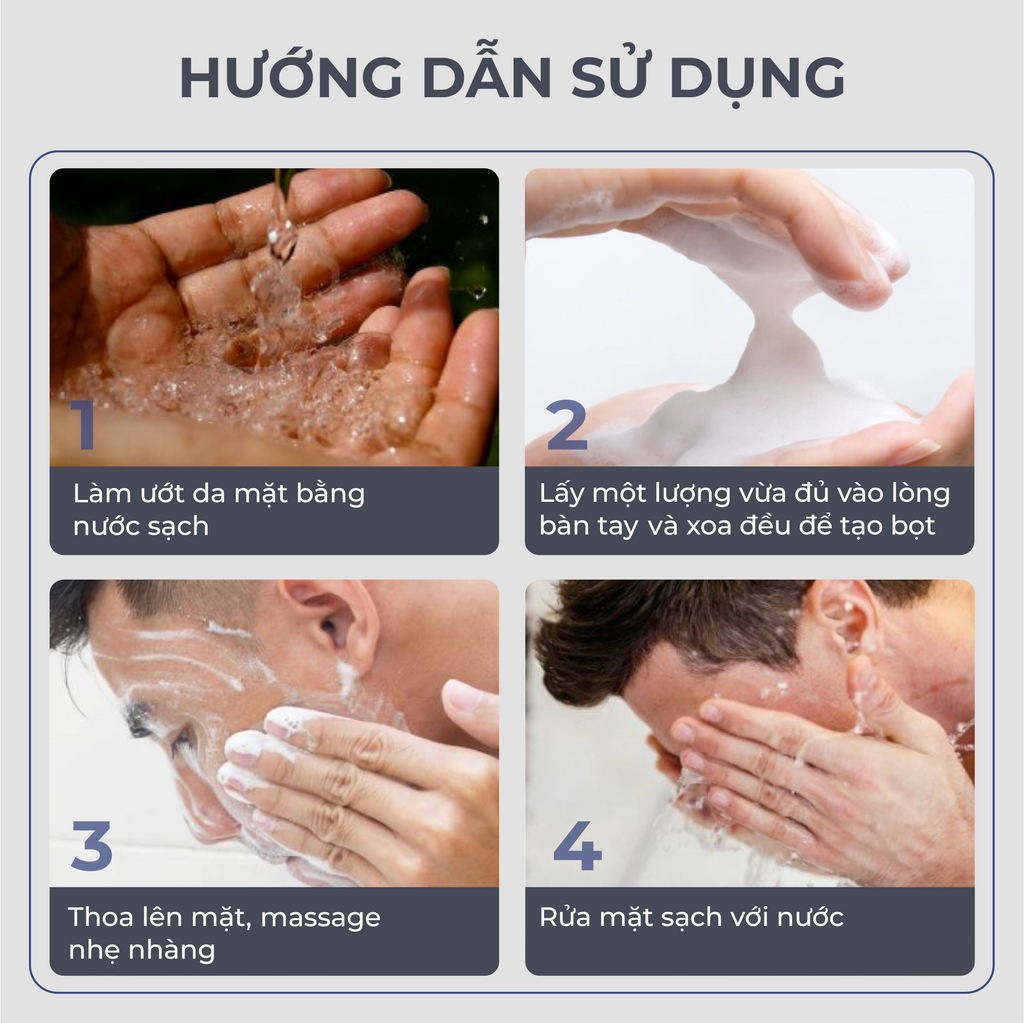 Abera Men Face Cleanser | Deep Cleanse, Oil Control & Skin Detox 100ml