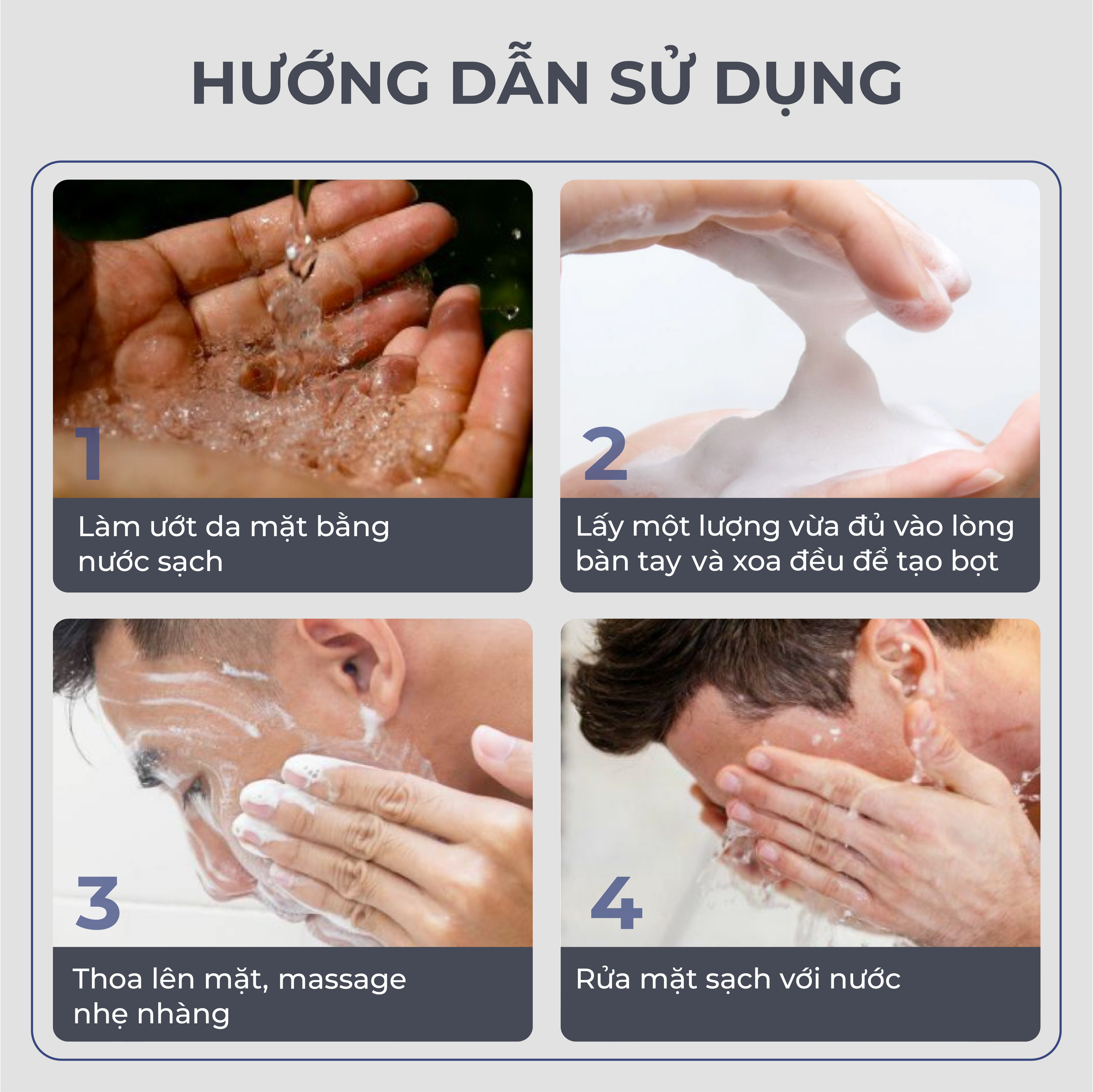 Abera Men Face Cleanser | Deep Cleanse, Oil Control & Skin Detox 100ml